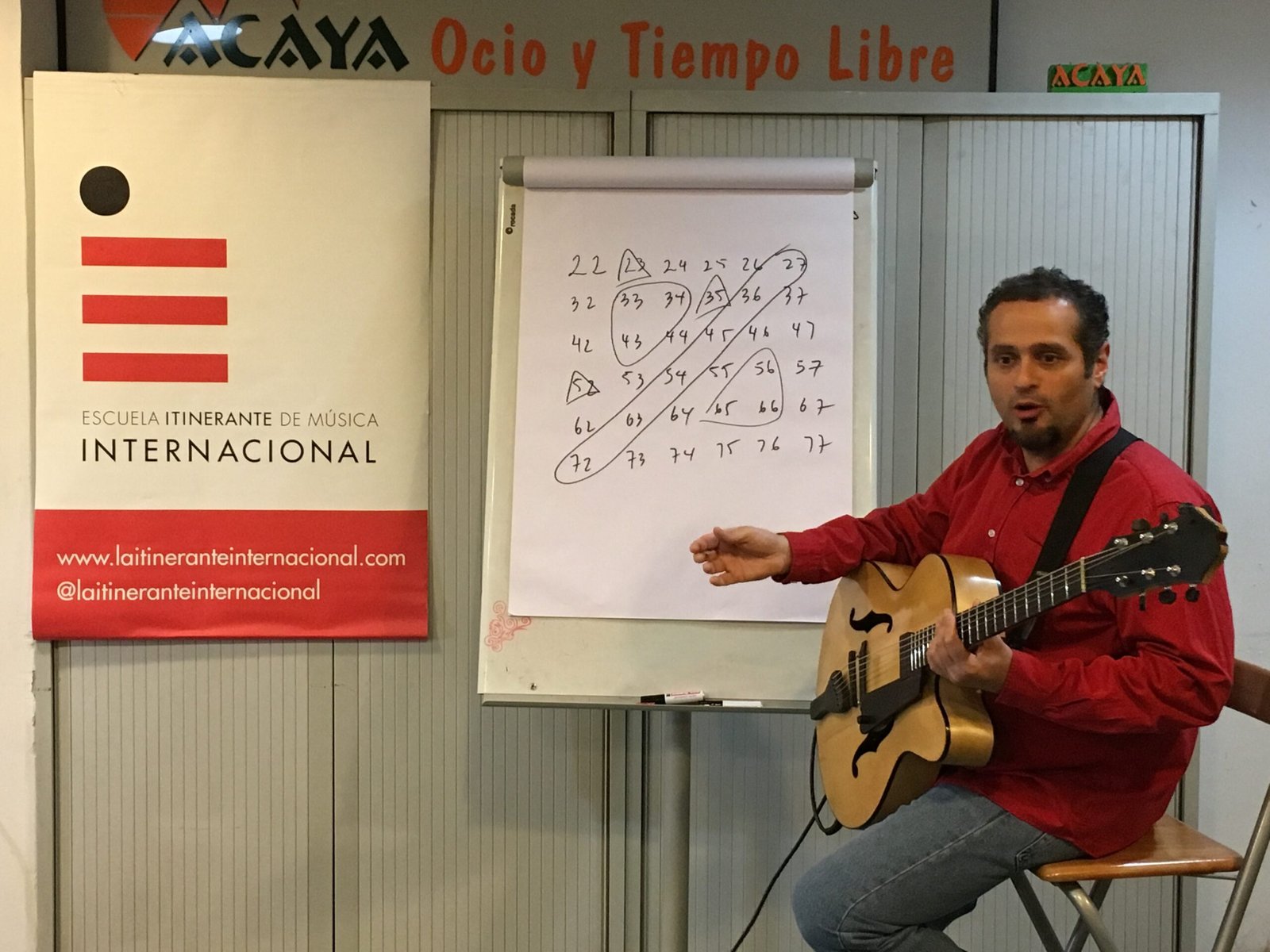 Pedro Barboza en la Escuela Itinerante de Música Internacional, Madrid